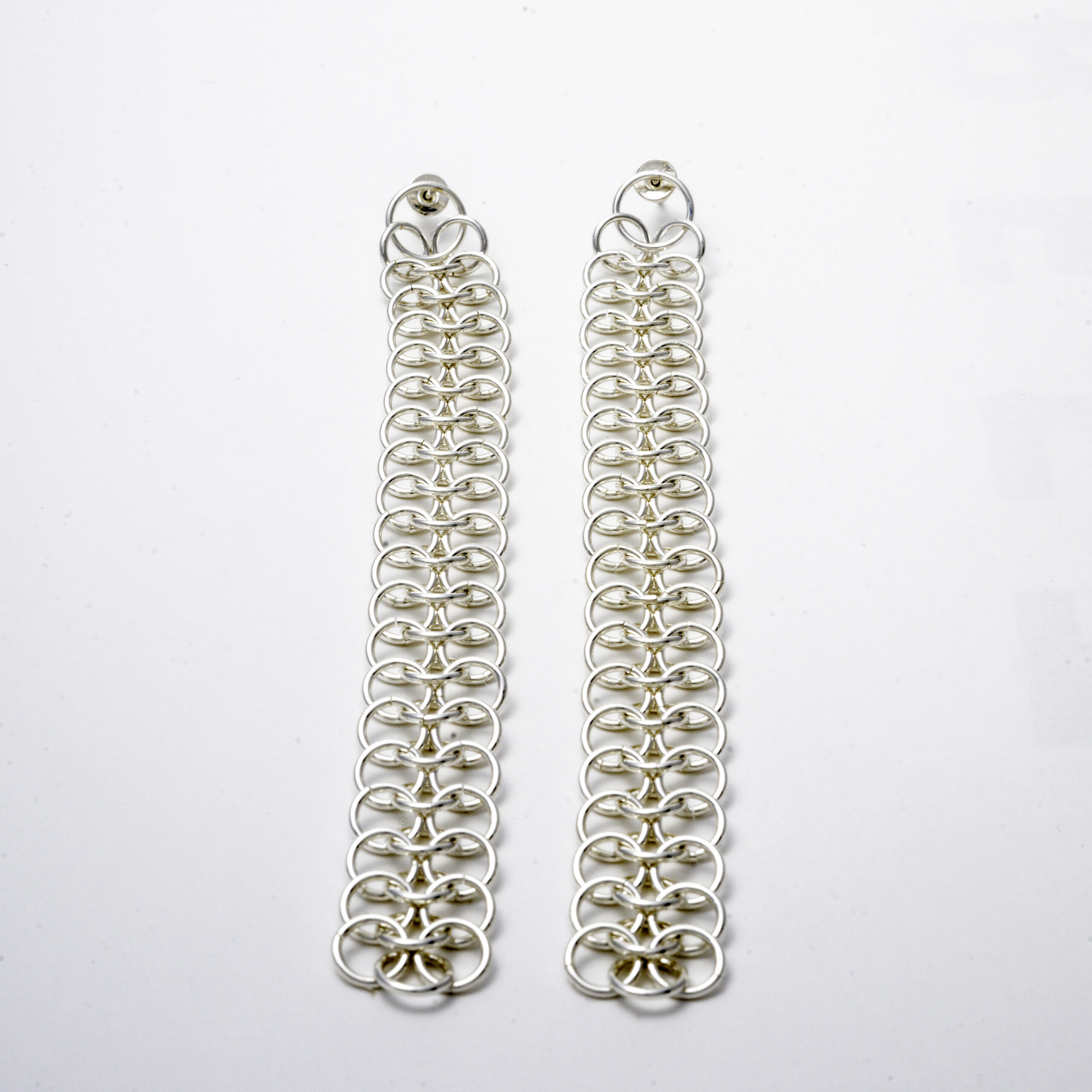 CHAINMAIL kolczyki długie