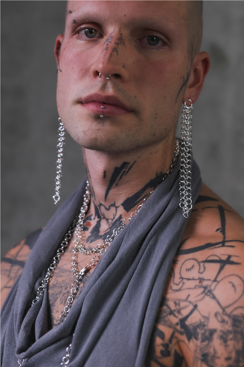 CHAINMAIL kolczyki długie - obrazek 8
